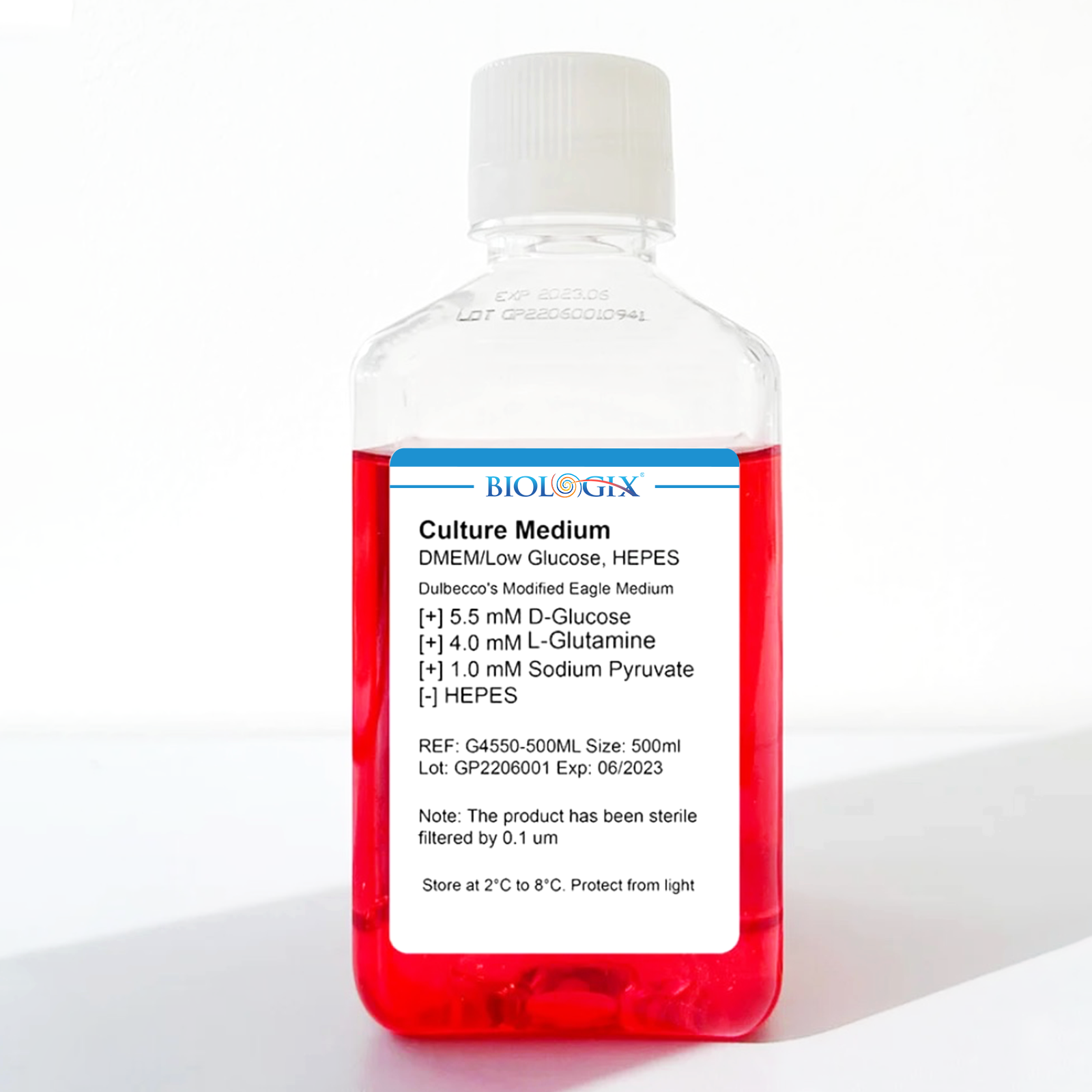 DMEM Cell Culture Medium/Low Glucose, 500 ML